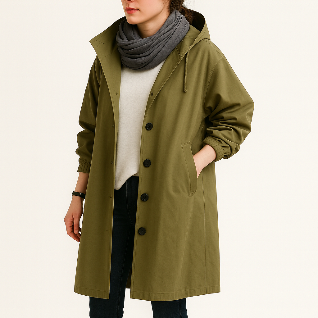 Long Waterproof Raincoat | Stylish All-Weather Outerwear