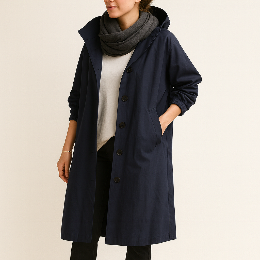 Long Waterproof Raincoat | Stylish All-Weather Outerwear