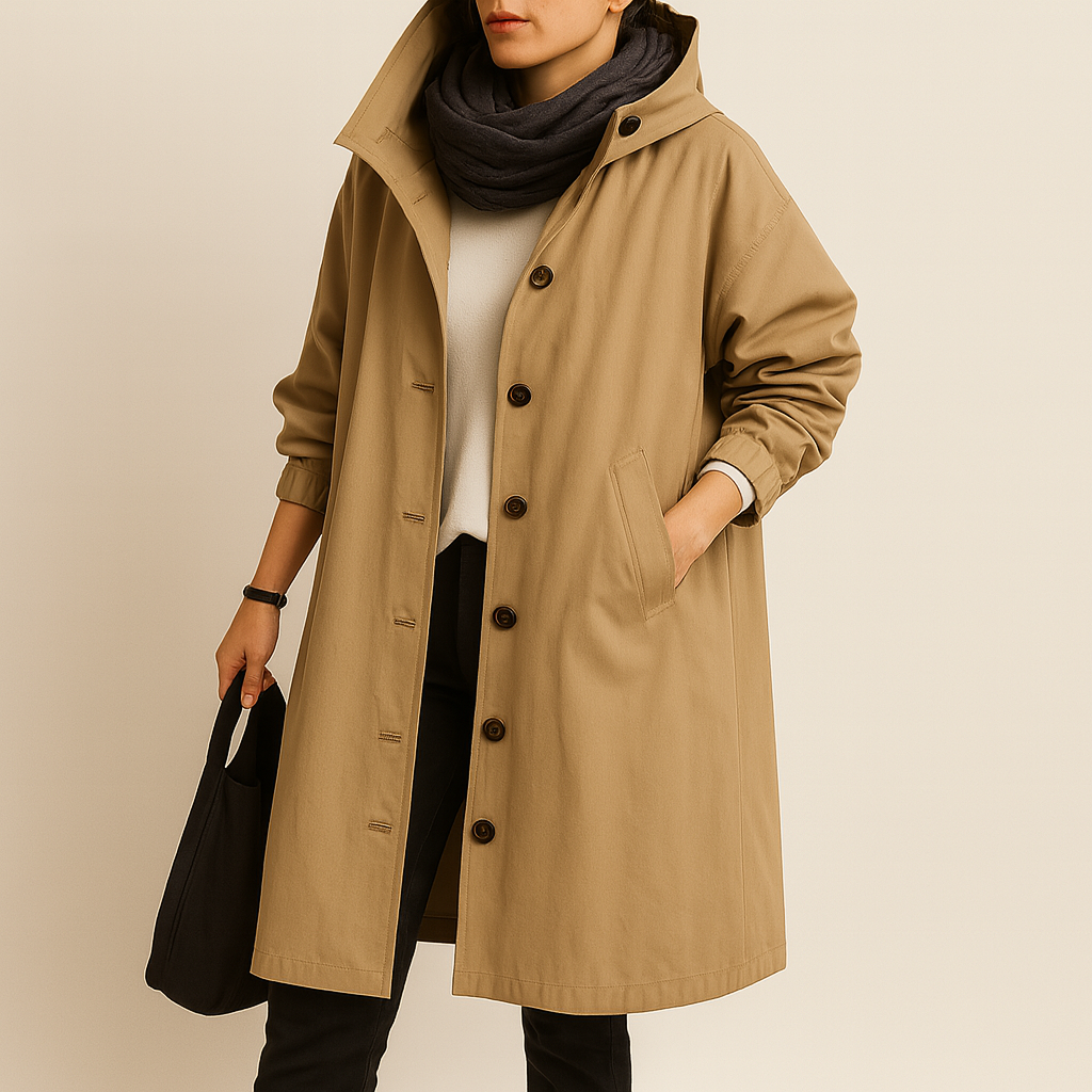 Long Waterproof Raincoat | Stylish All-Weather Outerwear