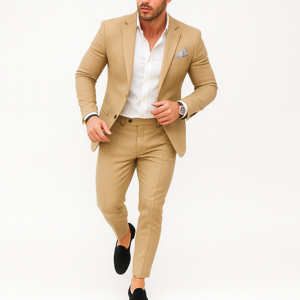 Slim Fit Suit with Blazer and Trousers | Modern Formal Wear