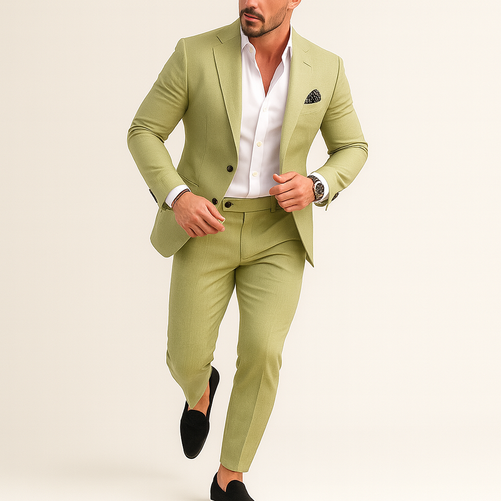 Slim Fit Suit with Blazer and Trousers | Modern Formal Wear