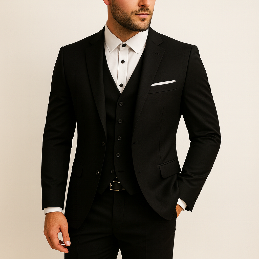 Three-Piece Slim Fit Suit | Modern Formal Wear