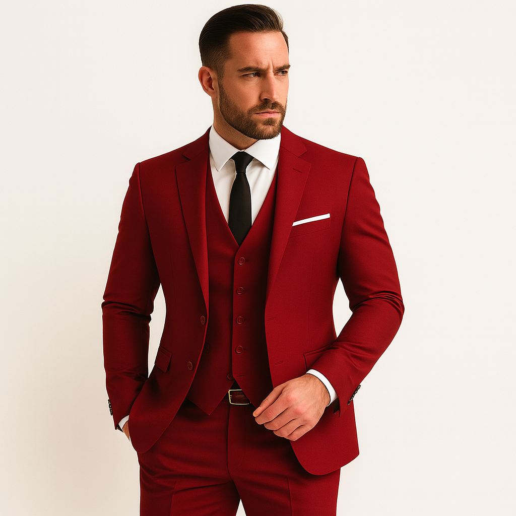 Three-Piece Slim Fit Suit | Modern Formal Wear