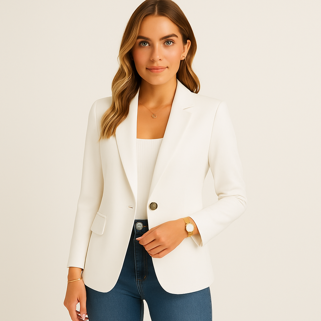 Tailored Stretch Office Blazer | Classic Comfort and Modern Style