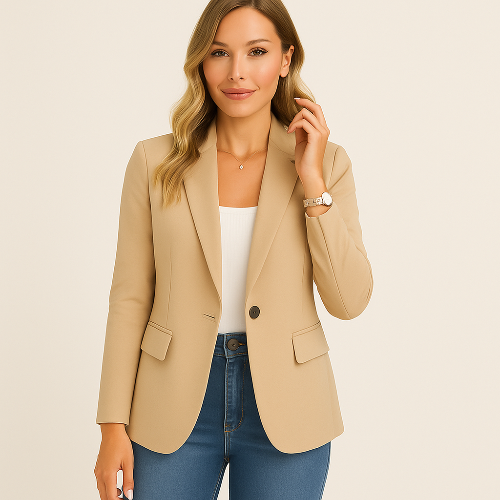 Tailored Stretch Office Blazer | Classic Comfort and Modern Style