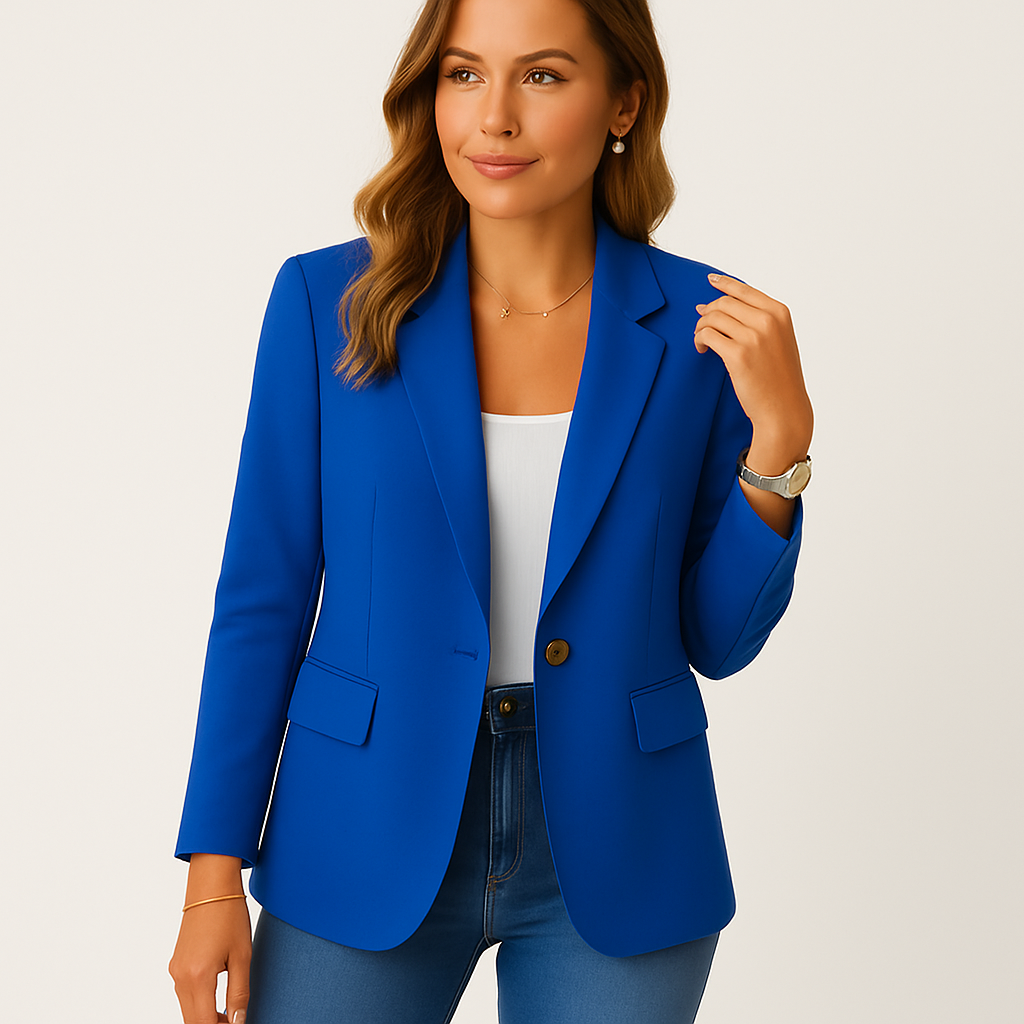 Tailored Stretch Office Blazer | Classic Comfort and Modern Style